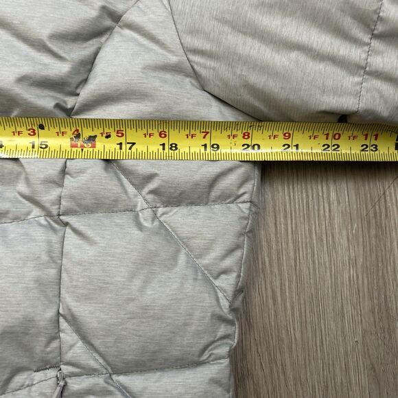 Columbia Omni Shield Puffer Jacket Womens Medium Hooded Down Faux Fur Gray Coat - Picture 5 of 13